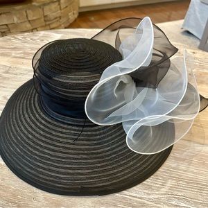 Black and White Kentucky Derby, Easter, Church Ladies Hat